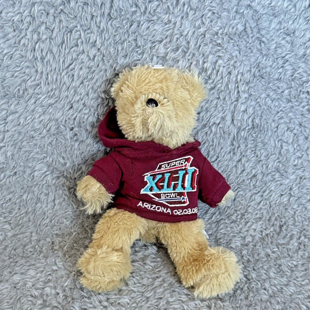 Forever Collectibles Super Bowl XLII Bear Teddy Plush Hoodie Arizona
